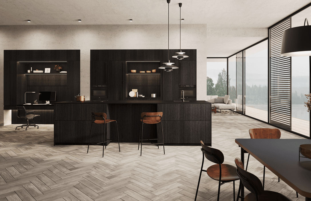 keuken met bureau